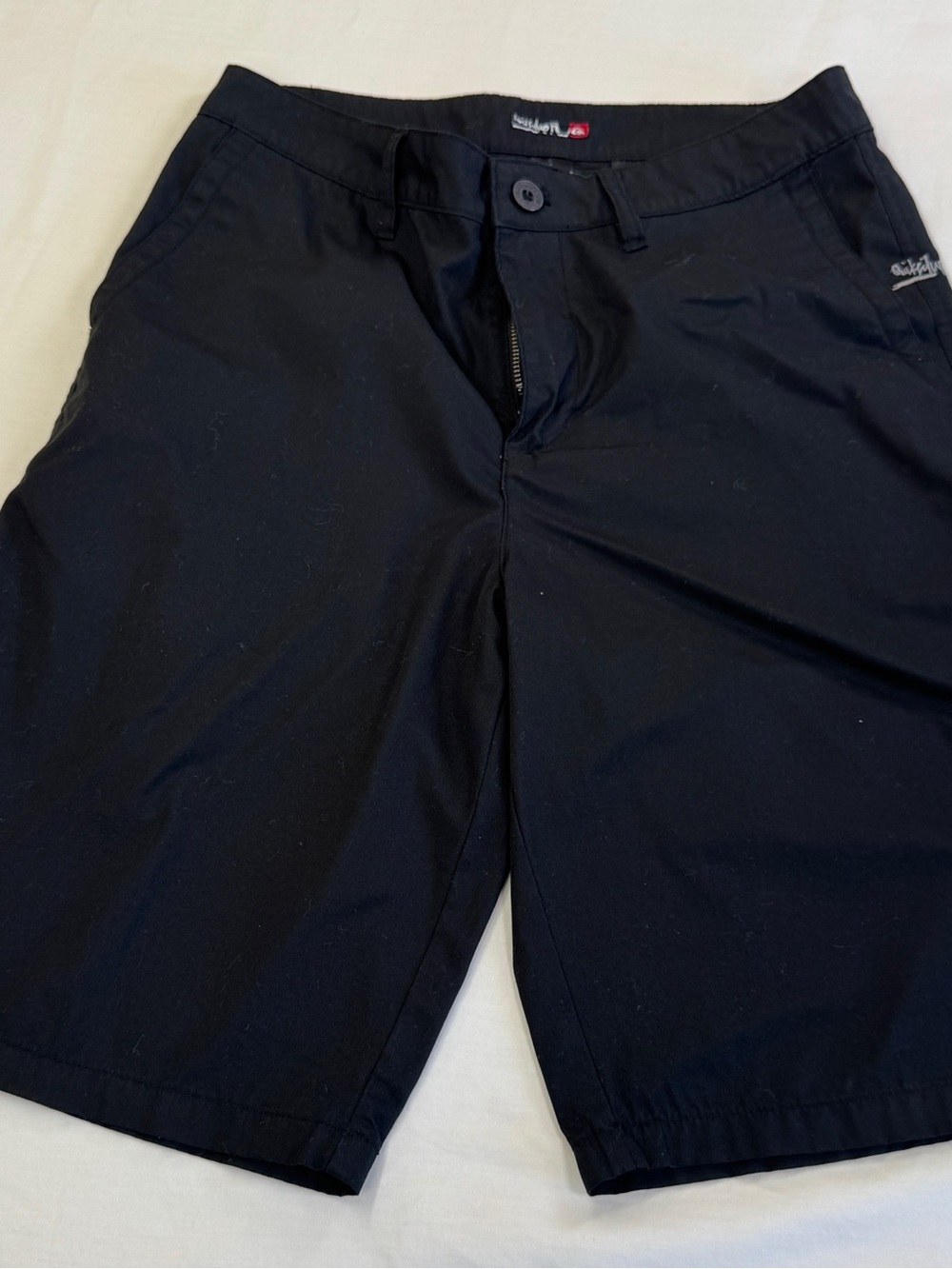 Quiksilver Men’s Shorts Size 30 Black Skate Surf Chino Casual